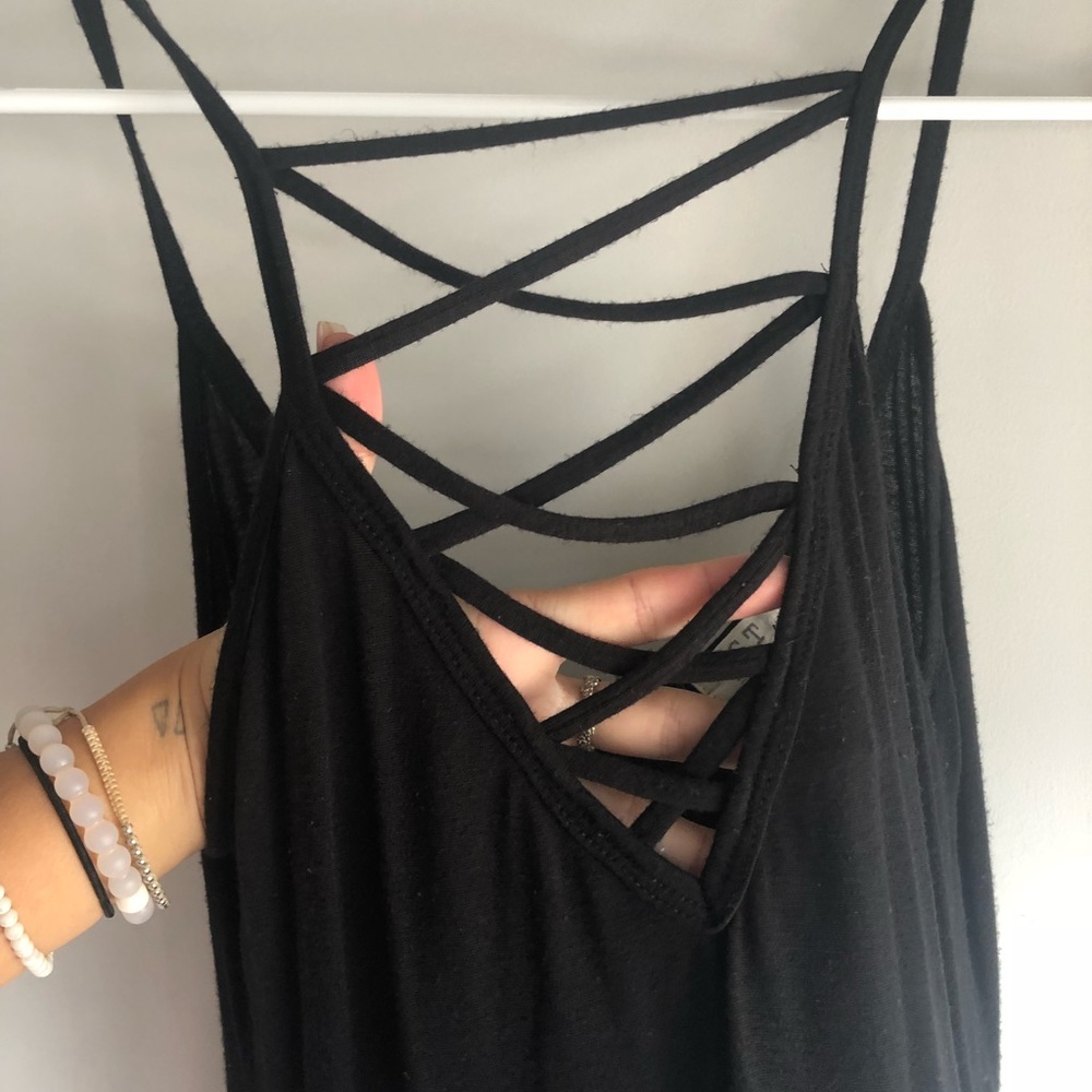PST black strappy tank